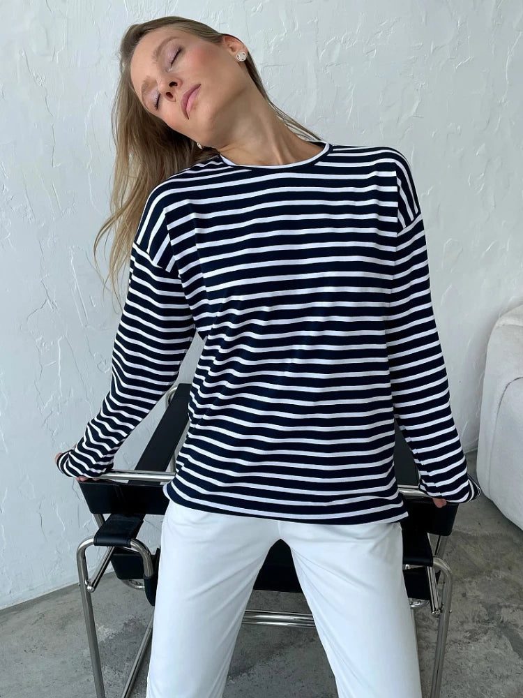 2024 Summer Striped Long Sleeve T-Shirts