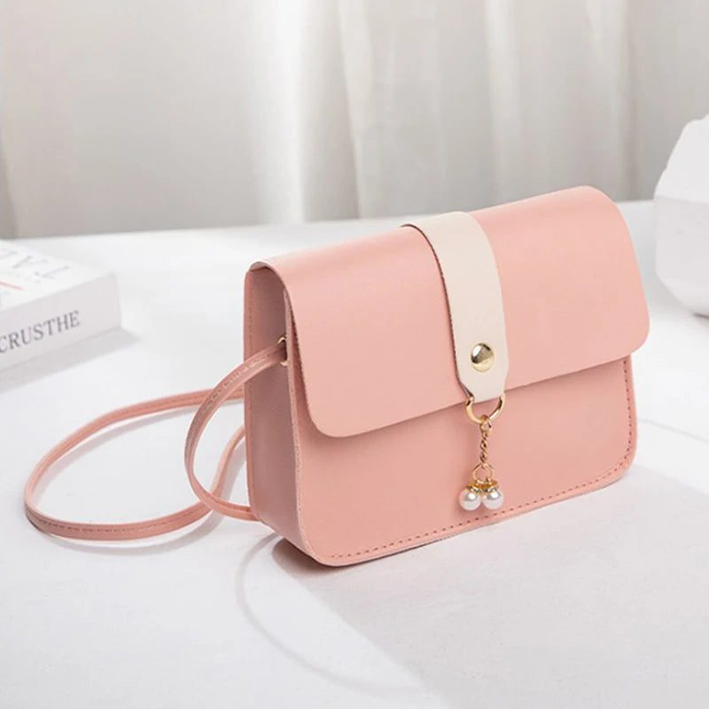 Luxury Pearl Pendant Crossbody Handbag for Women