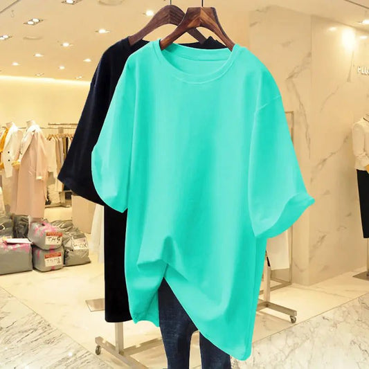 Trendy Oversized Cotton T-Shirts for Women