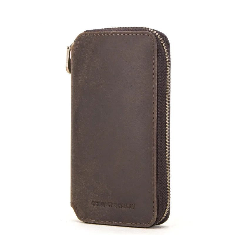 Chic Vintage Leather Watch Travel Case Storage