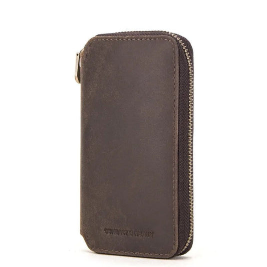 Chic Vintage Leather Watch Travel Case Storage