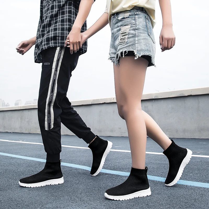 Trendy Unisex Mesh Sock Sneakers for Sports