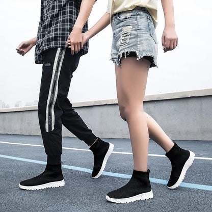 Trendy Unisex Mesh Sock Sneakers for Sports