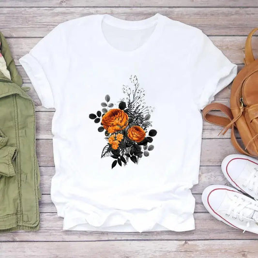 Floral Print Oversized T-Shirt for Women