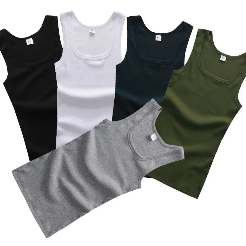 Unisex Ribbed Tank Top for Gym Wear