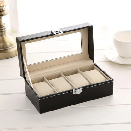 Travel Watch Organizer Case with Jewelry Storage