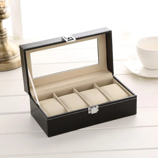 Travel Watch Organizer Case with Jewelry Storage