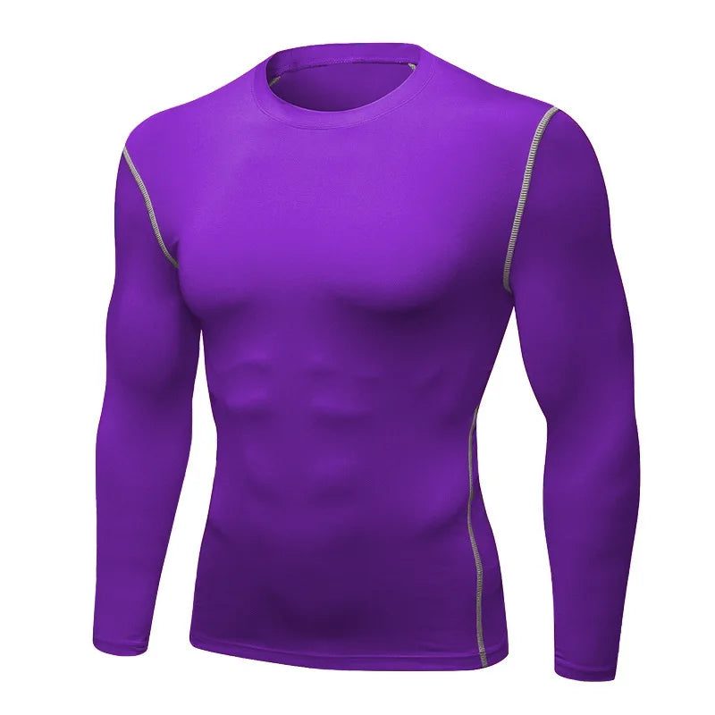 Men's Thermal Long-Sleeve Fitness T-Shirt - Fast Dry