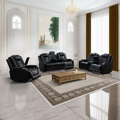 LED Recliner Sofa Set for Living Room