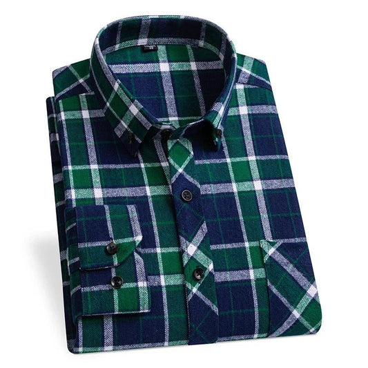 2024 Men's Plus Size Flannel Casual Shirts