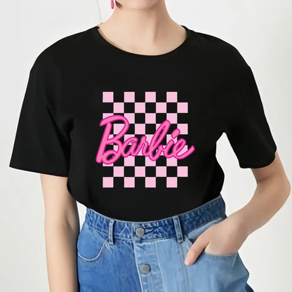 Barbie T-Shirt Women: Soft Cotton Summer Tops for Girls