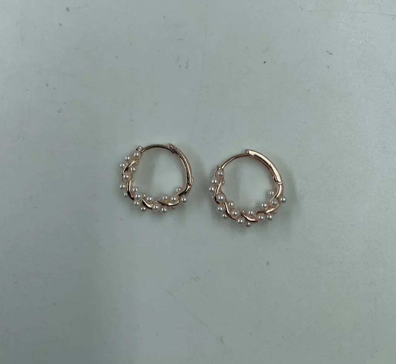 Elegant Pearl Circle Earrings for Women