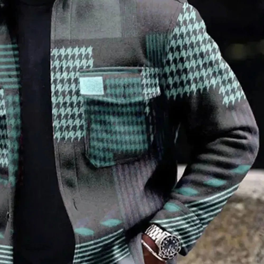 Men's Casual Flannel Jacket for Winter 2024
