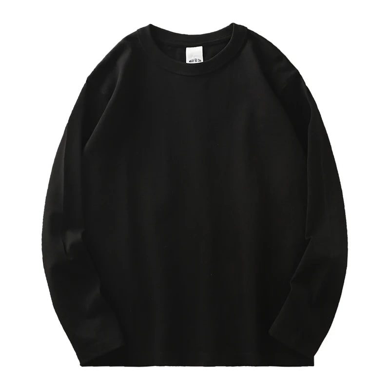 Heavyweight Cotton Long Sleeve T-Shirt for Men
