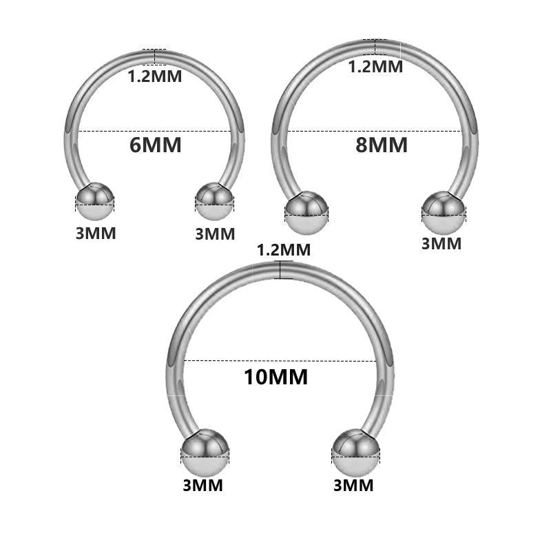 5Pcs Wholesale Septum Nose Ring Jewelry