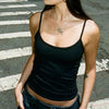 Summer Casual Sleeveless Spaghetti Strap Crop Top