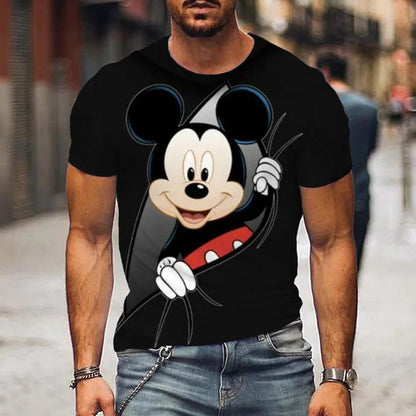 Men's Cartoon Summer T-Shirt Cute Funny Tee