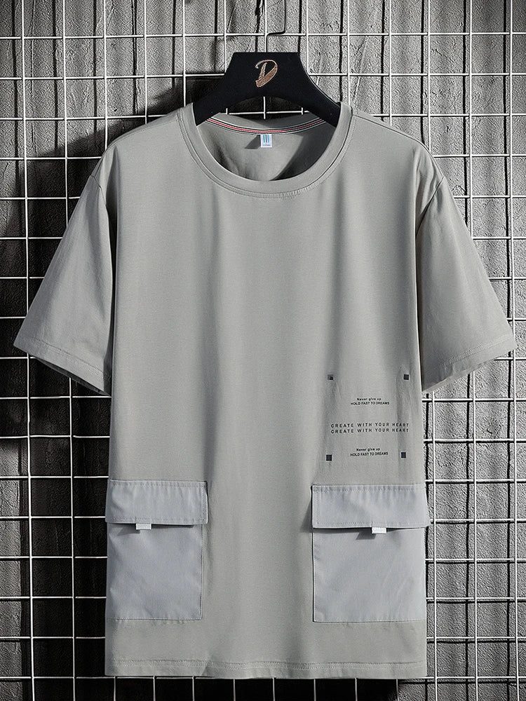 Men's Oversized Pocket T-Shirts for Summer