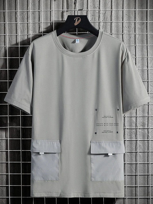 Men's Oversized Pocket T-Shirts for Summer
