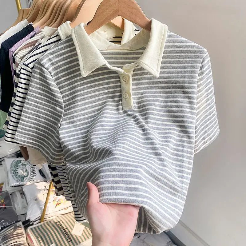 Stylish Striped T-Shirts for Women Summer