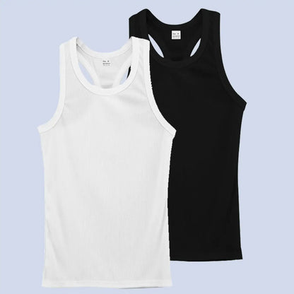 Men's Ribbed Tank Top - Breathable Comfort