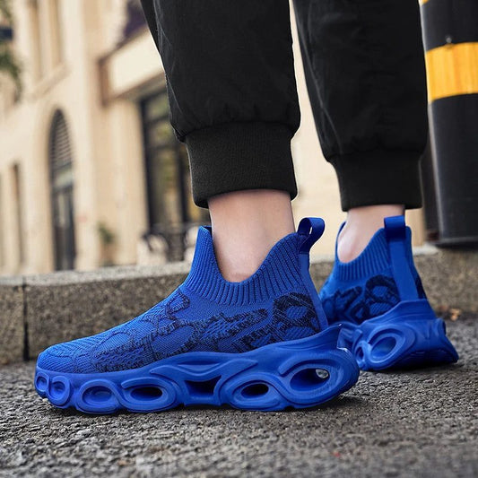 Lightweight Breathable Blue Running Shoes for Men