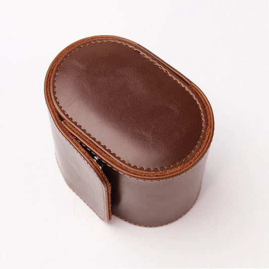 Chic Vintage Leather Watch Travel Case