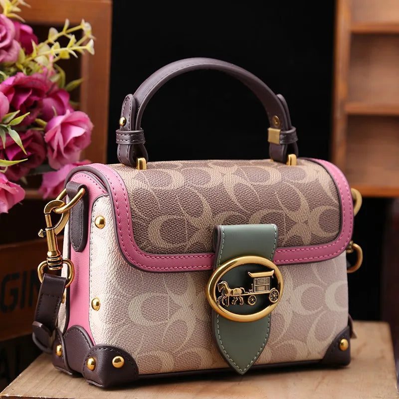 2024 Trendy Rose Red Crossbody Handbag