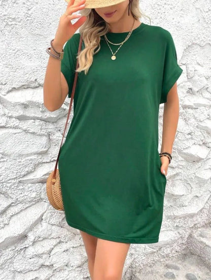 Chic Summer T-Shirt Dress with Pockets