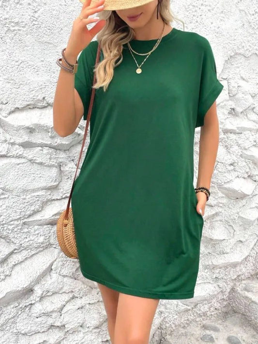 Chic Summer T-Shirt Dress with Pockets