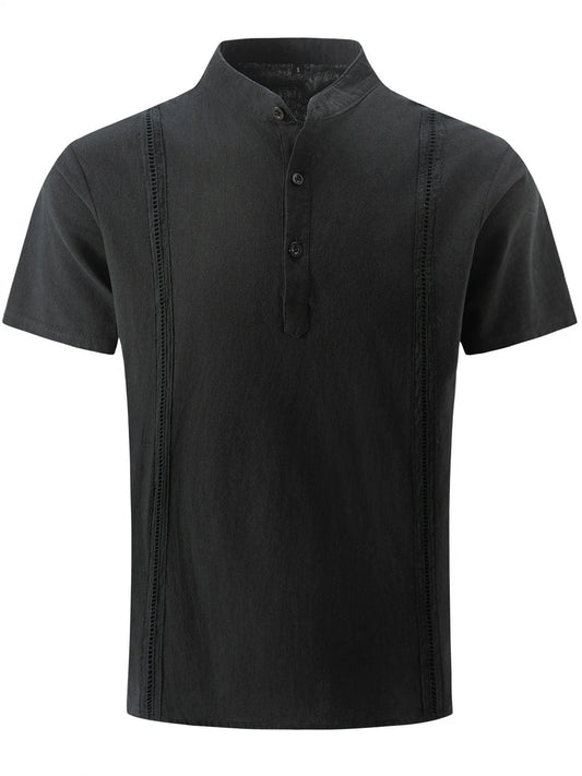 Men's Casual Summer Linen Short Sleeve Shirt