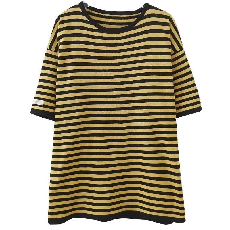 Casual Women's Striped T-Shirt for Summer