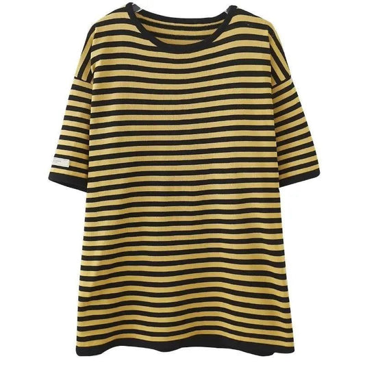 Casual Women's Striped T-Shirt for Summer