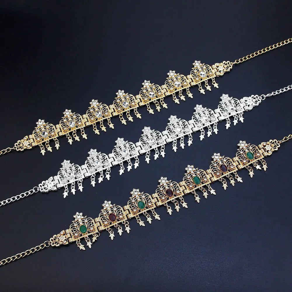 Elegant Tassel Forehead Chain for Brides