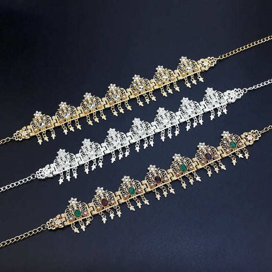 Elegant Tassel Forehead Chain for Brides