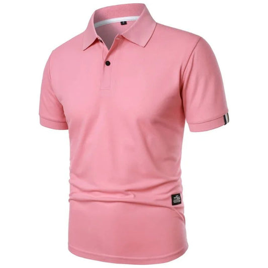 Lightweight Short Sleeve Polo Shirt for Men