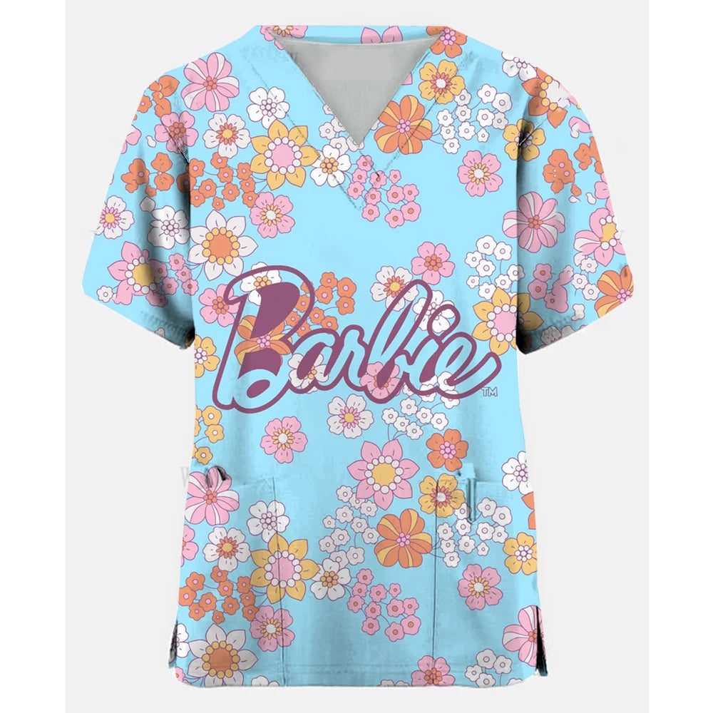 Cute Nurse Scrubs T-Shirt for Women