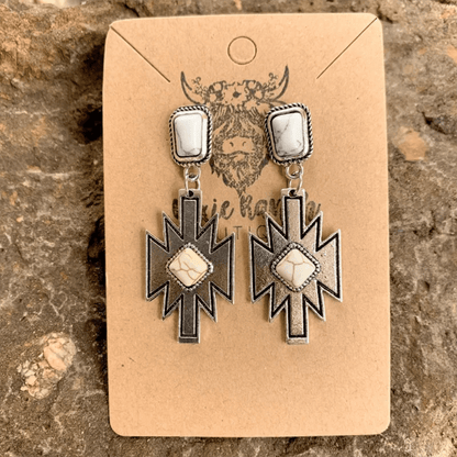 Bulk Western Cowgirl Aztec Dangle Earrings