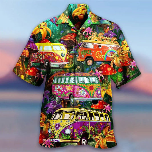 Trendy 3D Print Hawaiian Shirts for Men