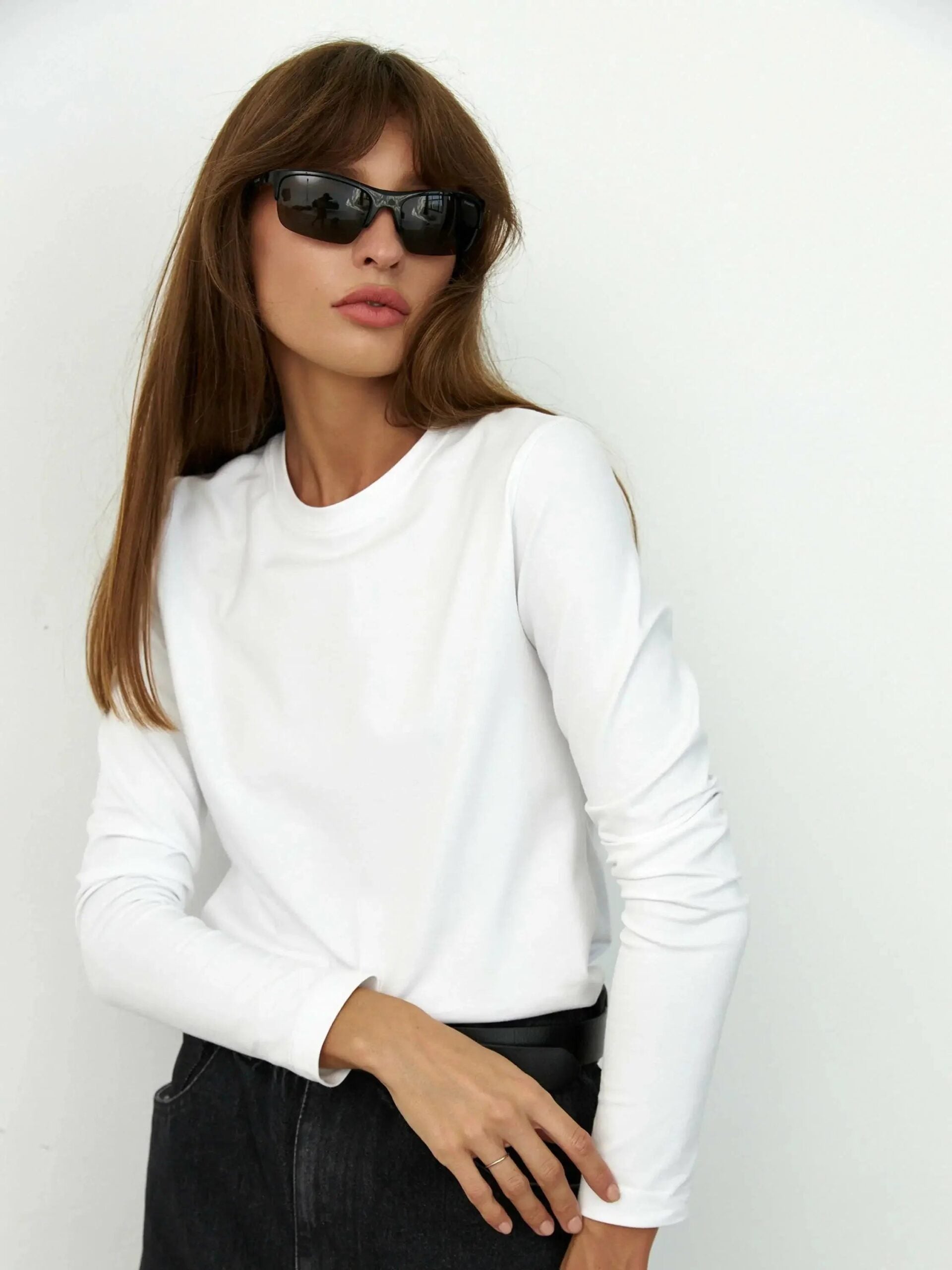 Trendy Long Sleeve Cotton T-Shirts for Women