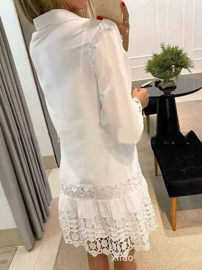 Trendy Y2K Floral Lace Mini Dress Women