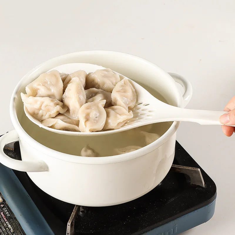 Nonstick Slotted Spoon Colander for Easy Draining