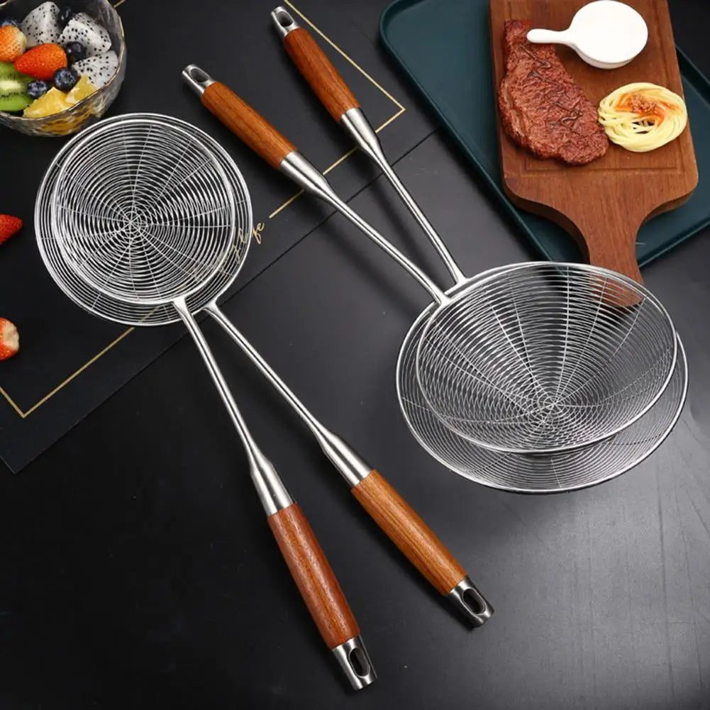 Large Stainless Steel Slotted Spoon for Cooking