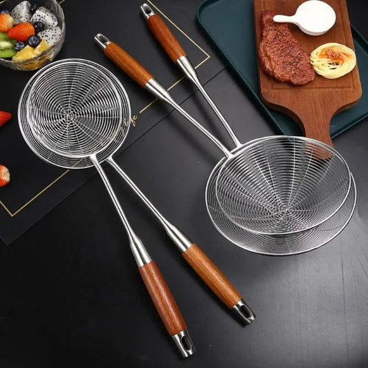 Large Stainless Steel Slotted Spoon for Cooking
