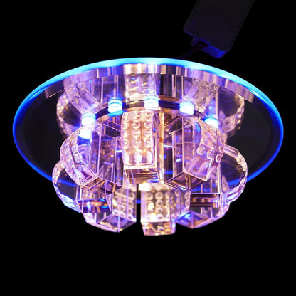 9W Small Crystal Ceiling Lamp Warm White