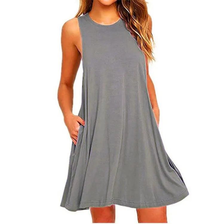 Plus Size Casual T-Shirt Dress for Summer