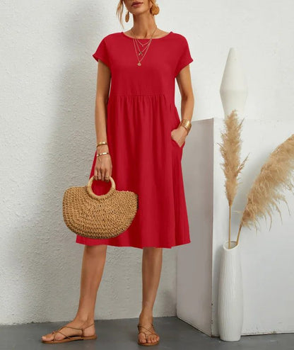 Chic Summer Cotton Linen Dresses for Women