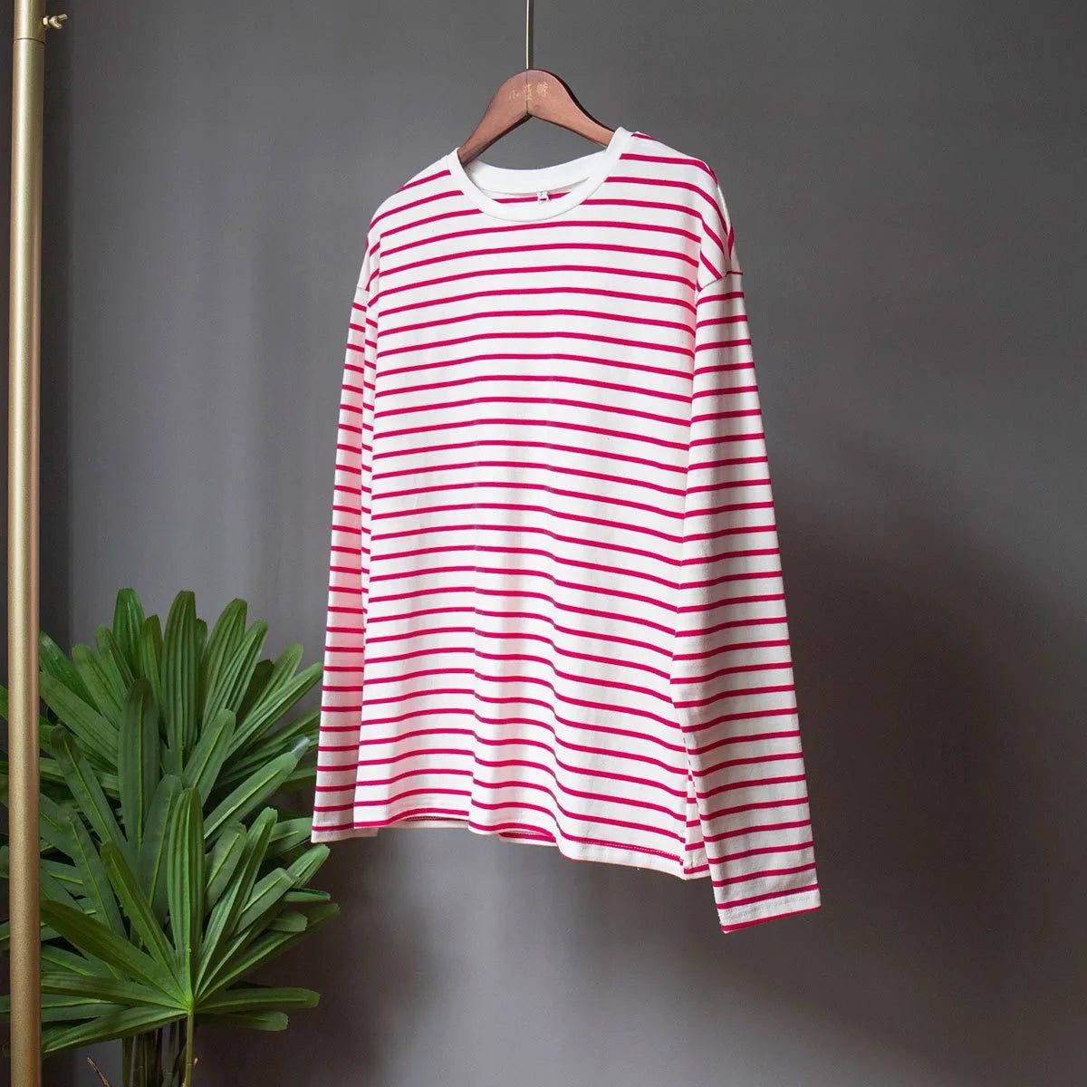 2024 Women's Oversized Striped Long Sleeve T-Shirt