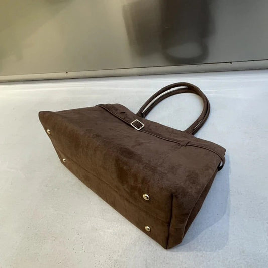 Luxury Vintage Faux Suede Tote Bags 2024
