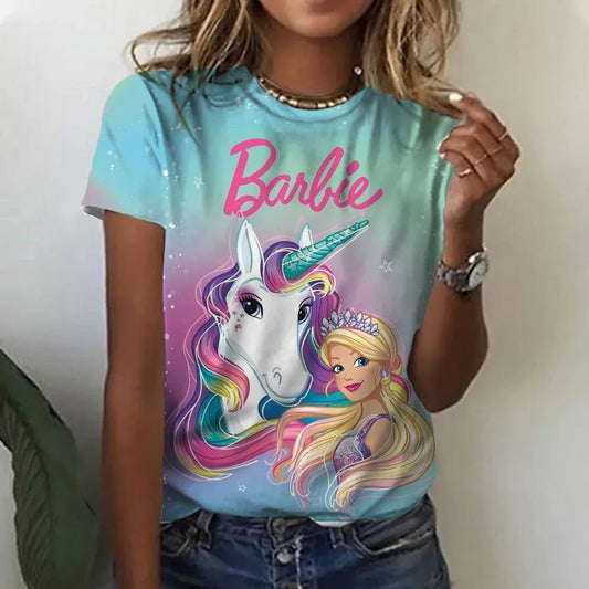 Cute Loose Short Sleeve Women's T-Shirt